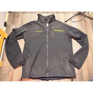 Columbia Mens Oregon Ducks Omni-Shield Softshell‎ Jacket Black Yellow Size Large
